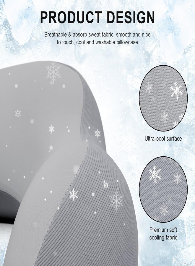 urnexttour Travel Pillow for Airplane Memory Foam Neck Pillow, Soft & Support Travel Pillow with Storage Bag for Travelling, Sleeping Rest, Car, Train and Home Use (Grey) - Image 3